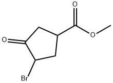 methyl 3-bromo-4-oxocyclopentanecarboxylate Structure