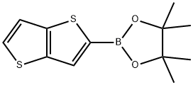 噻吩[3,2-B]噻吩-2-硼酸频哪醇酯,1004784-50-2,结构式