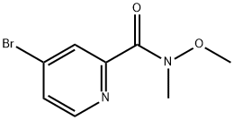 4-溴-N-甲氧基-N-甲基吡啶酰胺, 1005342-94-8, 结构式