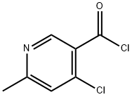 4-chloro-6-methylnicotinoyl chloride Structure