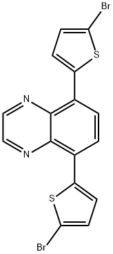 5,8-ビス(5-ブロモ-2-チエニル)キノキサリン 化学構造式