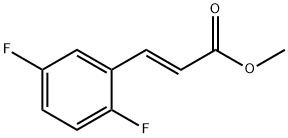 3-(2,5-ジフルオロフェニル)アクリル酸(E)-メチル 化学構造式