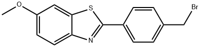 2-[4-(溴甲基)苯基}-6-甲氧基苯并噻唑, 101078-75-5, 结构式