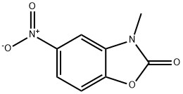 3-甲基-5-硝基苯并[D]噁唑-2(3H)-酮, 101084-60-0, 结构式