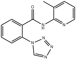 N-(3-methylpyridin-2-yl)-2-(1H-tetrazol-1-yl)benzamide Struktur