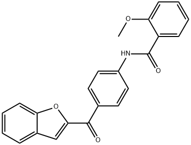 N-[4-(1-benzofuran-2-ylcarbonyl)phenyl]-2-methoxybenzamide Struktur