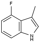 4-氟-3-甲基-吲哚, 1011484-22-2, 结构式