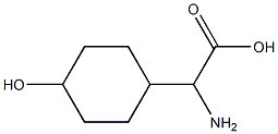 a-Amino-4-hydroxycyclohexaneacetic acid Structure