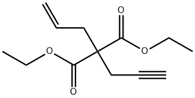 DIETHYL 2-ALLYL-2-(PROP-2-YNYL)MALONATE, 101268-55-7, 结构式