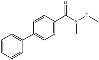 N-METHOXY-N-METHYL-[1,1'-BIPHENYL]-4-CARBOXAMIDE 结构式