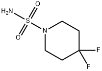 4,4-二氟哌啶-1-磺酰胺, 1015170-98-5, 结构式