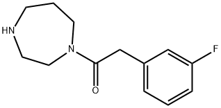 1-(1,4-diazepan-1-yl)-2-(3-fluorophenyl)ethanone Structure