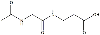 アセチルグリシル-Β-アラニン 化学構造式