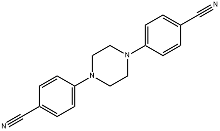 4,4'-(piperazine-1,4-diyl)dibenzonitrile Struktur