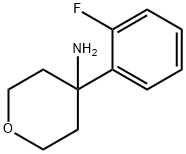 4-(2-Fluorophenyl)tetrahydro-2H-pyran-4-amine Struktur