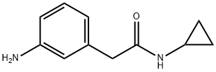 2-(3-氨基苯基)-N-环丙基乙酰胺, 1018525-62-6, 结构式