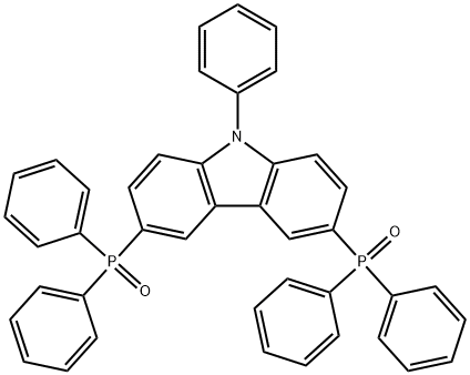 (9-苯基-9H-咔唑-3,6-二基)双(二苯基氧化膦), 1019843-00-5, 结构式