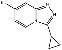 7-bromo-3-cyclopropyl-[1,2,4]triazolo[4,3-a]pyridine Struktur