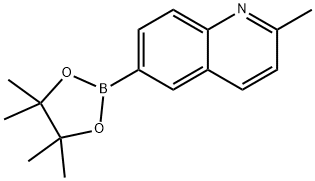 2-Methylquinoline-6-boronic acid pinacol ester Structure