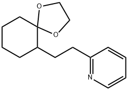6-(2-(2-PYRIDYL)ETHYL)-1,4-DIOXASPIRO(4.5)DECANE Structure