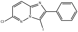 6-chloro-3-iodo-2-phenyl-Imidazo[1,2-b]pyridazine Structure