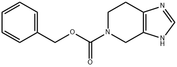 3,4,6,7-四氢-5H-咪唑并[4,5-C]吡啶-5-羧酸苄酯, 1026689-58-6, 结构式