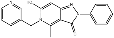 6-hydroxy-4-methyl-2-phenyl-5-(pyridin-3-ylmethyl)-2H-pyrazolo[4,3-c]pyridin-3(5H)-one Structure