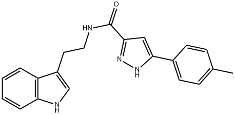 N-[2-(1H-indol-3-yl)ethyl]-3-(4-methylphenyl)-1H-pyrazole-5-carboxamide Struktur