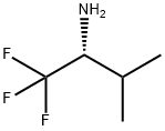 (R)-1,1,1-トリフルオロ-3-メチル-2-ブチルアミン 化学構造式