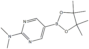 N,N-diMethyl-5-(4,4,5,5-tetraMethyl-1,3,2-dioxaborolan-2-yl)pyriMidin-2-aMine Struktur