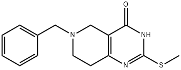 6-benzyl-2-(methylthio)-5,6,7,8-tetrahydropyrido[4,3-d]pyrimidin-4-ol Structure