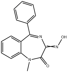 (E/Z)-3-(hydroxyimino)-1-methyl-5-phenyl-1H-benzo[e][1,4]diazepin-2(3H)-one Structure