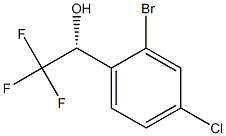 (R)-1-(2-bromo-4-chlorophenyl)-2,2,2-trifluoroethanol 化学構造式