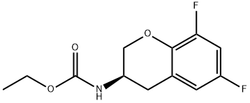 (R)-乙基 (6,8-二氟色烷-3-基)氨基甲酯, 1034000-40-2, 结构式