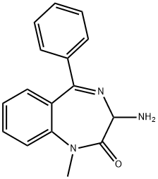 (Z)-tert-butyl 1-methyl-2-oxo-5-phenyl-2,3-dihydro-1H-benzo[e][1,4]diazepin-3-ylcarbamat,103421-61-0,结构式