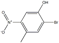 2-溴-4-甲基-5-硝基苯酚, 103448-24-4, 结构式