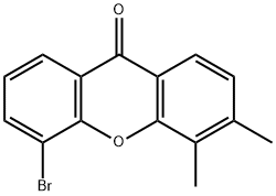 5-bromo-3,4-dimethyl-9H-xanthen-9-one Struktur