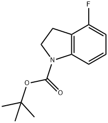 4-氟吲哚-1-羧酸叔丁酯, 1037075-45-8, 结构式