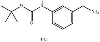 tert-Butyl (3-(aminomethyl)phenyl)carbamate hydrochloride Structure