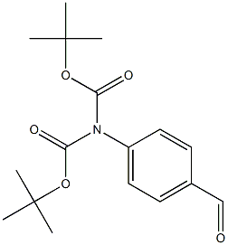 Di-tert-Butyl (4-formylphenyl)imidodicarbonate Structure