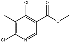 Methyl 4,6-dichloro-5-methylnicotinate Struktur