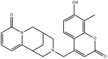 3-((7-hydroxy-8-methyl-2-oxo-2H-chromen-4-yl)methyl)-3,4,5,6-tetrahydro-1H-1,5-methanopyrido[1,2-a][1,5]diazocin-8(2H)-one Structure