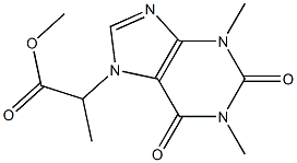 2-(1,3-dimethyl-2,6-dioxo-1,2,3,6-tetrahydro-purin-7-yl)-propionic acid methyl ester Structure
