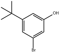 3-叔丁基-5-溴苯酚 结构式