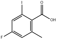 4-Fluoro-2-iodo-6-methylbenzoic acid Structure
