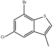 7-bromo-5-chloro-3-methylbenzo[b]thiophene Struktur