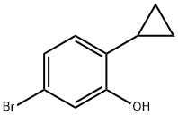 5-bromo-2-cyclopropylphenol Struktur