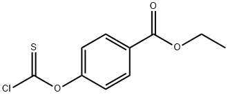 ethyl 4-(chlorocarbonothioyloxy)benzoate Struktur