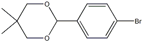 2-(4-bromophenyl)-5,5-dimethyl-1,3-dioxane Structure