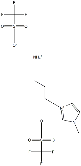 1-METHYL-3-PROPYL-1H-IMIDAZOLIUMAMMONIUM BIS(1,1,1-TRIFLUOROMETHANESULFONATE) Struktur